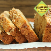 Maple Pecan Streusel coffee cake in 4 slices inspires this Autumn coffee flavor